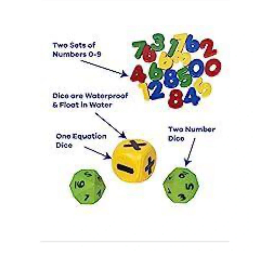 Dive 'N' Count Kids Pool Diving Counting Math Game Sinking Numbers Floating Dice